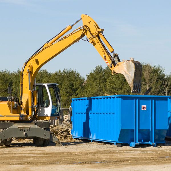 how many times can i have a residential dumpster rental emptied in Williamson